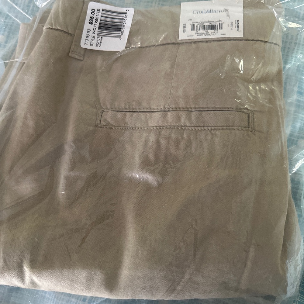 Croft & Barrow, Skort, Tan, Size 14, brand new w/tags, non smoking home